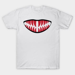 scary teeth face mask T-Shirt